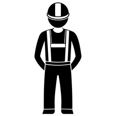 Wall Mural - The man a head on helmet art vector