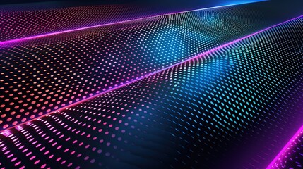 Poster - Colorful glowing waves of light creating a vibrant abstract background