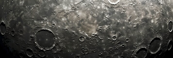 Wall Mural - a close up of the moon with many craters. the moon is in the center of the image and the craters are