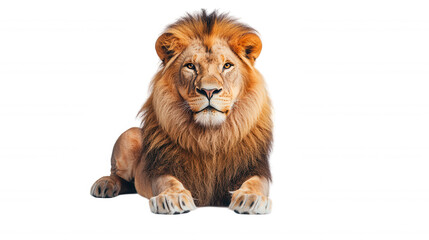 Wall Mural - lion isolated on white and transparent background