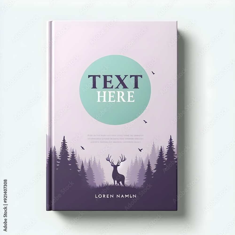 Realistic 3D Book Cover Mockup Template for Authors and Publishers