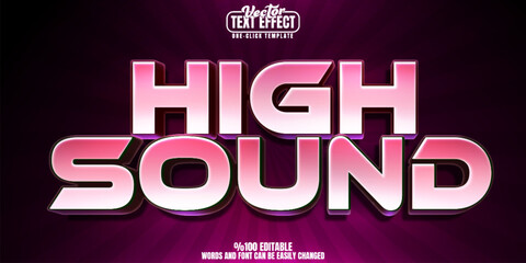 Poster - synthwave editable text effect, customizable retro and neon 3d font style