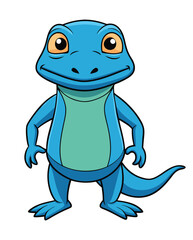 Canvas Print - Lizard cartoon character illustration