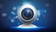 © Konstantin - round portable web camera webcam, virtual video online broadcasting. realistic 3D image.