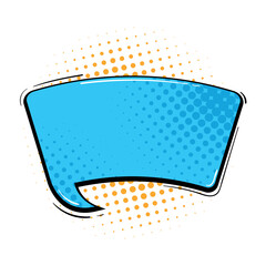 Sticker - Comic-style speech bubble with halftone dot pattern design