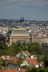 Wall Mural - Prague, Czech Republic, panoramic view on the city from the other side of the Moldau