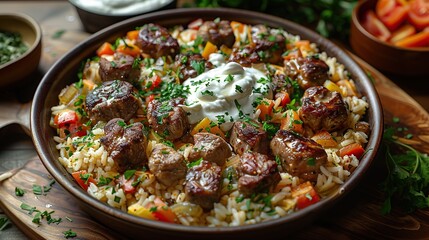 Poster - Greek Style Lamb & Rice