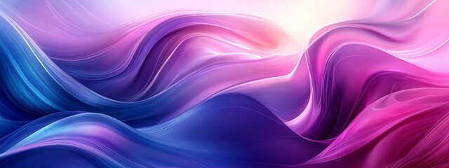 Wall Mural - Vivid Color Symphony. Abstract bright background with flowing color gradients concept