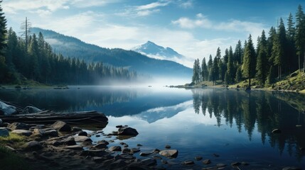 Poster - beautiful nature landscape panoramic photo