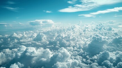 Poster - Clouds drift lazily across the azure expanse, painting ever-changing patterns in the sky.