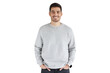 © Damir Khabirov - Mockup of young handsome man in gray oversized sweatshirt