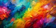 © PloyJai - Vivid and expressive abstract oil painting background with textured brushstrokes in various colors, abstract