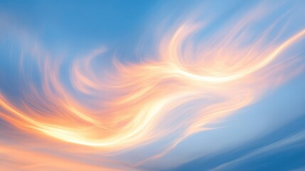 Wall Mural - Abstract light patterns in the sky, symbolizing the divine guidance and inspiration of a new dawn