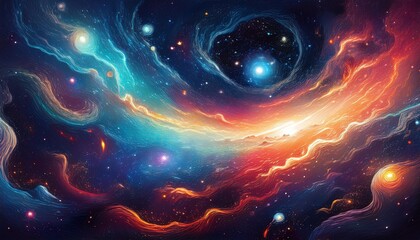 a galaxy background with space