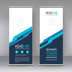 Poster - vertical banner stand template design