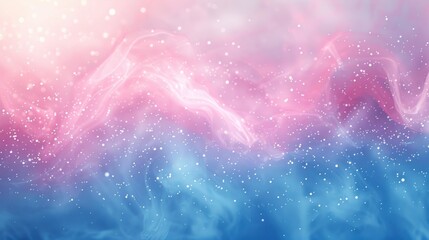 Wall Mural - Abstract Dreamy Sky with Pink and Blue Hues