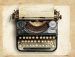 © SuperStockGallery - Vintage Typewriter on Aged Paper Background - Retro Technology and Writing