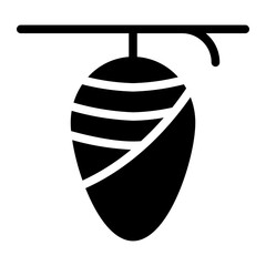 Wall Mural - cocoon glyph icon