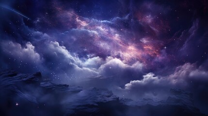 beautiful space, galaxy background