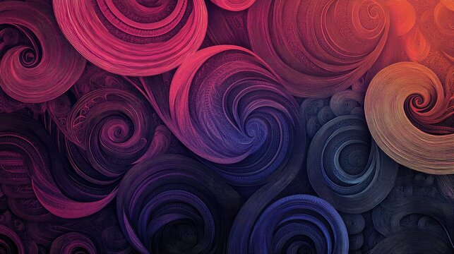 Dynamic abstract line art of swirling patterns, with a background designed to add custom text easily