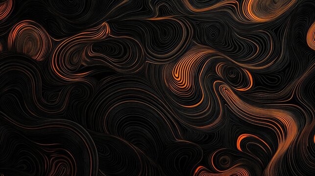 Dynamic abstract line art of swirling patterns, with a background designed to add custom text easily