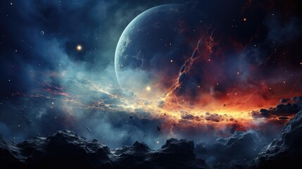 beautiful space, galaxy background