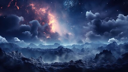 beautiful space, galaxy background