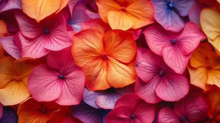 colorful flower petals