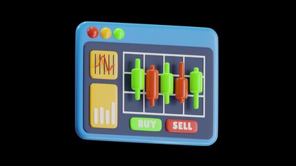 Poster - 3D Animation of Spot Market Trading Strategies | Alpha Channel