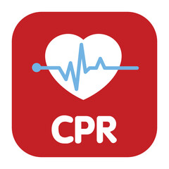 Wall Mural - heart cpr medical icon vector design	
