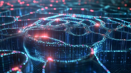 Poster - Interconnected Digital Brain Representing AI Powered Search Engine