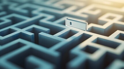 Poster - Navigating the Digital Maze A Search Guided 3D Pathway