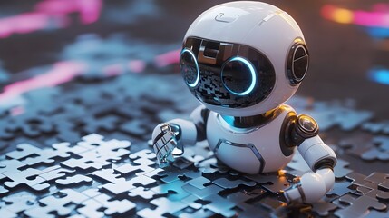 Poster - Search Engine Robot Assembling Digital Puzzle for Data and Discovery