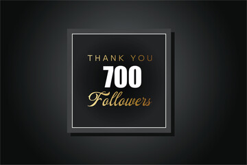 700  followers celebration. Thank you 700 followers congratulation template banner. banner for social 700 friends and followers. celebrate subscribers and followers.
