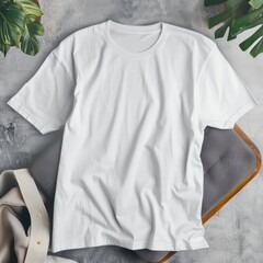 Wall Mural - white blank t-shirt mockup