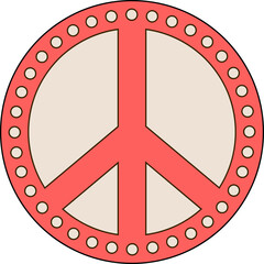 Poster - Retro Peace Sign