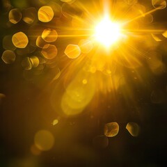 immersive viewpoint of glistening sunbeams flair