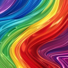 Wall Mural - vibrant abstract rainbow design on a seamless background