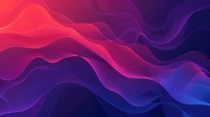 Wall Mural - abstract translucent waves and defined lines on a seamless background