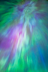 Wall Mural - northern lights dancing over dark sky