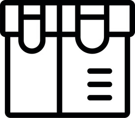 Poster - Simple vector icon of a package being delivered with the tracking number visible