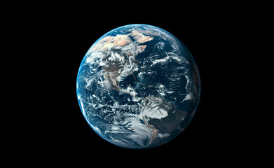 earth on black background generated by AI

