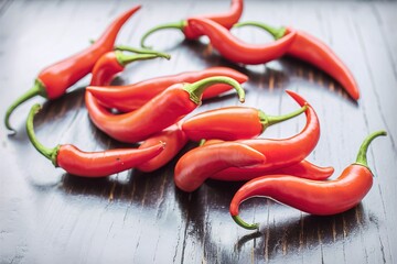 Wall Mural - Red peppers known in Brazil as Pepper girl finger