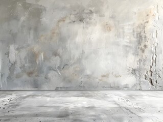 Poster - smooth light grey concrete surface backdrop for modern industrial product presentation