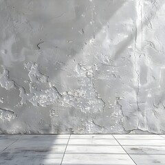 Canvas Print - Smooth white concrete texture creating a modern industrial setting for product displays and presentations