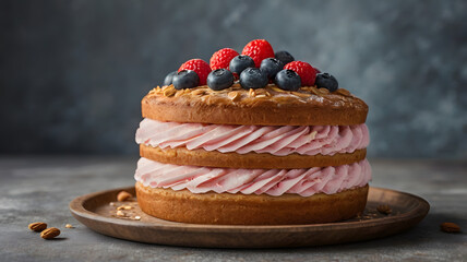 Wall Mural - cake with berries