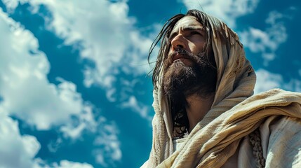 Wall Mural - Ascension of Jesus Christ against the sky