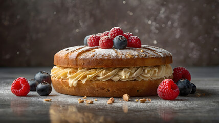 Wall Mural - cake with berries