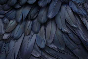 Wall Mural - Generative ai on theme of beautiful texture bird feather for design natural abstract background