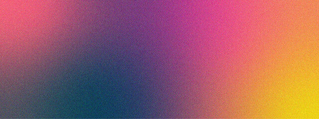 Poster - Vibrant Gradient Background with Pink and Purple Hues. Grainy texture colorful retro banner design. Blur and noise abstract gradient background. Texture with rough ,grain and noise.